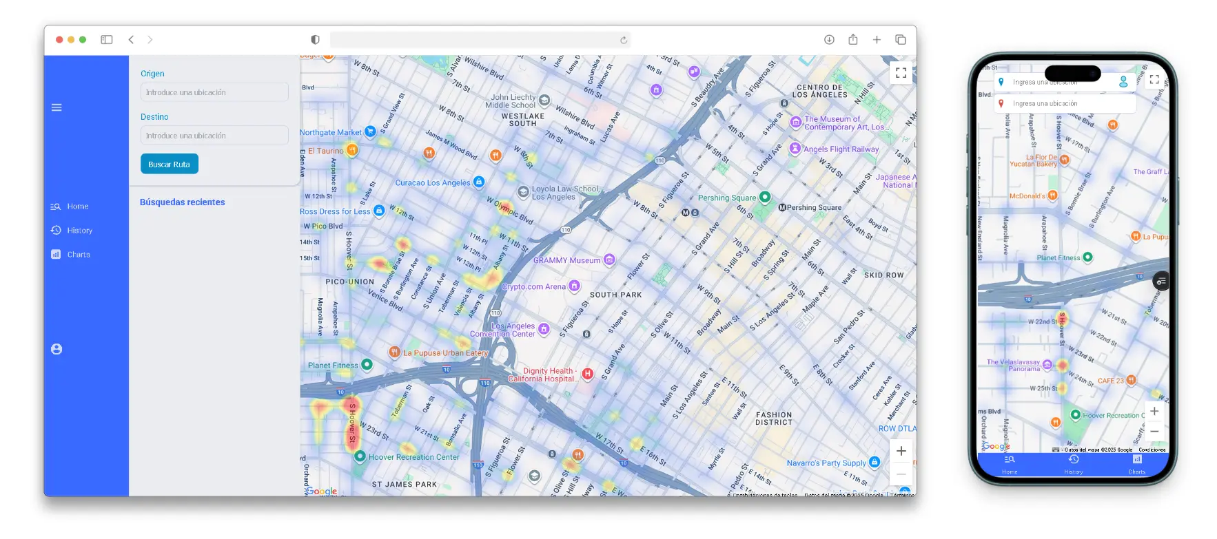 Aplicación Web de Rutas Seguras